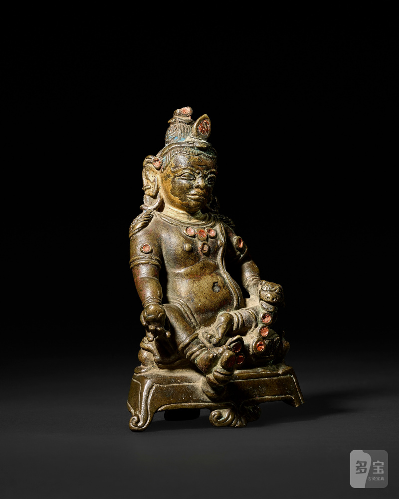 STATUE DE JAMBHALA EN BRONZE  TIBET, XIVE SIÈCLE - 图3